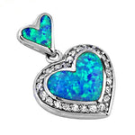 Load image into Gallery viewer, 925 Silver Heart Opal Pendant Necklace | Women's Gift
