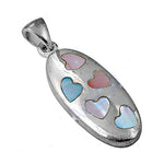 Load image into Gallery viewer, 925 Silver Mother of Pearl Heart Pendant for Women
