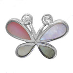 将图像加载到图库查看器中, Silver Butterfly Pendant with Gemstones | Women's Gift Jewelry