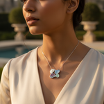 Load image into Gallery viewer, Butterfly Pendant Necklace | Silver Gemstone Jewelry for Women