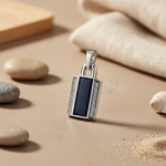 将图像加载到图库查看器中, Silver Blue Sandstone Pendant Necklace for Women | Gift Jewelry