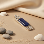 Load image into Gallery viewer, 925 Silver Blue Sandstone Pendant Necklace for Women | Gift