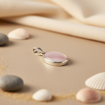 将图像加载到图库查看器中, 925 Silver Pink Mother of Pearl Pendant for Women