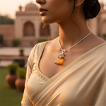 Load image into Gallery viewer, 925 Silver Amber Pendant for Women | Gemstone Jewelry