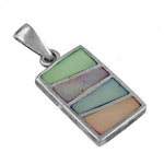 将图像加载到图库查看器中, 925 Silver Colorful Gemstone Pendant for Women | Modern Jewelry