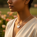 将图像加载到图库查看器中, 925 Silver Butterfly Pendant for Women | Mother of Pearl