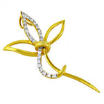 将图像加载到图库查看器中, gold plating Crystal Dragonfly Brooch | Women's Fashion Jewelry