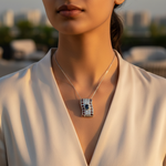 将图像加载到图库查看器中, 925 Silver Garnet & Sapphire Pendant | Women's Gift Jewelry