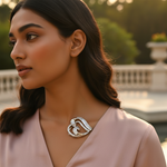 Load image into Gallery viewer, Colgante de corazón de plata con diamantes | Joyas de regalo para mujer