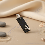 Load image into Gallery viewer, Colgante de conejo de plata con ónix negro | Joyería de moda para mujer