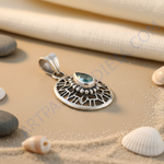 Load image into Gallery viewer, 925 Silver Blue Topaz Pendant for Women | Gemstone Jewelry