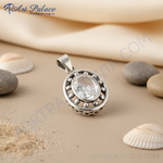 Load image into Gallery viewer, 925 Silver Oval Cubic Zirconia Pendant for Women | Gift Jewelry