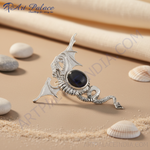 Load image into Gallery viewer, 925 Silver Dragon Pendant Necklace | Gemstone Jewelry for Women