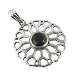 Load image into Gallery viewer, 925 Silver Green Gemstone Pendant for Women | Art Deco Jewelry