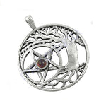 将图像加载到图库查看器中, 925 Silver Tree of Life Pentacle Pendant | Spiritual Jewelry