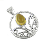 将图像加载到图库查看器中, 925 Silver Citrine Pendant for Women | Gemstone Jewelry