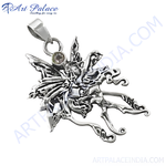 Load image into Gallery viewer, 925 sterling silver abstract pendant necklace with gemstone detailing, a unique and stylish piece.