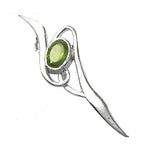 将图像加载到图库查看器中, 925 Sterling Silver Peridot Pendant for Women | Modern Jewelry