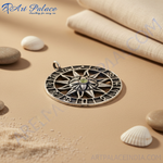 Load image into Gallery viewer, Colgante del zodiaco en plata 925 con gema | Joyería astrológica