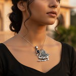 Load image into Gallery viewer, 925 Silver Dragon Pendant with Black Gemstone | Gift for Him