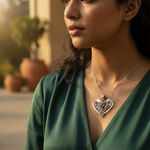 Load image into Gallery viewer, Colgante de nudo celta de plata de ley 925 con piedra preciosa