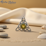 Load image into Gallery viewer, 925 Silver Celtic Knot Pendant with Citrine Gemstone | Women's Gift