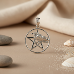 将图像加载到图库查看器中, 925 Silver Raven Pentagram Pendant for Women | Gothic Jewelry
