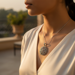 Load image into Gallery viewer, 925 Silver Marcasite Pendant for Women | Art Deco Jewelry