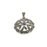 Load image into Gallery viewer, 925 Silver Marcasite Pendant for Women | Art Deco Jewelry