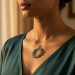 Load image into Gallery viewer, 925 Silver Marcasite Wreath Pendant | For Women | Gift