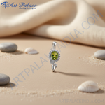Load image into Gallery viewer, 925 Silver Peridot Pendant for Women | Gemstone Jewelry