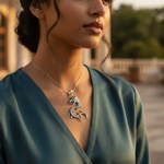 Load image into Gallery viewer, 925 Silver Dragon Pendant Necklace | Unique Jewelry for Men