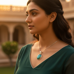 Load image into Gallery viewer, 925 Silver Turquoise Pendant for Women | Gemstone Jewelry