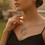 将图像加载到图库查看器中, 925纯银生命之树宝石吊坠 | 女士珠宝