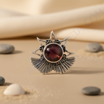 Load image into Gallery viewer, Silver Pendant with Garnet Gemstone | Women's Jewelry | Gift