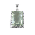 Load image into Gallery viewer, 925 Silver Green Quartz Pendant for Women | Daily Wear Gift
