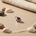 将图像加载到图库查看器中, 925 Silver Garnet Teardrop Pendant | Women's Gemstone Jewelry