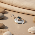 Load image into Gallery viewer, 925 Silver Black Gemstone Pendant Necklace for Women