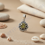 Load image into Gallery viewer, 925 Silver Peridot Pendant for Women | Gemstone Jewelry
