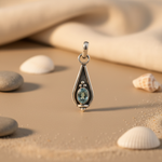 Load image into Gallery viewer, 925 Silver Blue Topaz Teardrop Pendant for Women | Gemstone Jewelry