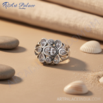 Load image into Gallery viewer, Anillo de plata con circonita cúbica para mujer | Joyería llamativa