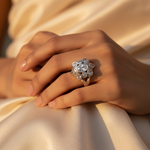 Load image into Gallery viewer, Silver Cubic Zirconia Ring for Women | Statement Jewelry