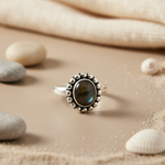 Load image into Gallery viewer, 925 Silver Black Gemstone Ring for Women | Daily Wear Jewelry