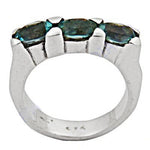 Load image into Gallery viewer, 925 Sterling Silver Ring with Blue Gemstones | Women's Jewelry