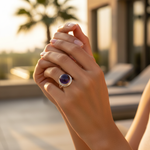 Load image into Gallery viewer, 925 Silver Amethyst Ring for Women | Gemstone Jewelry