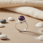 Load image into Gallery viewer, 925 Silver Amethyst Ring for Women | Gemstone Jewelry