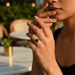 将图像加载到图库查看器中, 925 Silver Onyx Ring for Women | Gemstone Jewelry