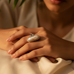 将图像加载到图库查看器中, 925 Silver Pearl Ring for Women | Statement Jewelry