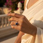 将图像加载到图库查看器中, 925 Silver Lapis Lazuli Ring for Women | Gemstone Jewelry