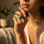 将图像加载到图库查看器中, 925 Silver Turquoise Ring for Women | Gemstone Jewelry